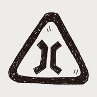 road narrow merge doodle N11