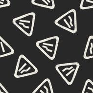 road narrow merge doodle seamless pattern background N6