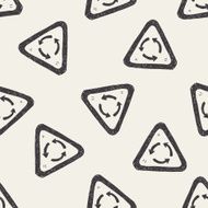 Roundabout doodle seamless pattern background