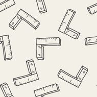 ruler doodle seamless pattern background