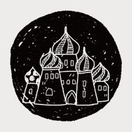 russia castle doodle N4