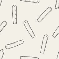 ruler doodle seamless pattern background N5