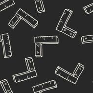 ruler doodle seamless pattern background N6
