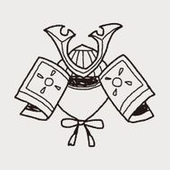 samurai helmet doodle N3