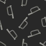 saw doodle seamless pattern background N6