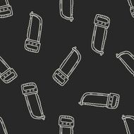 saw doodle seamless pattern background N7