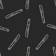 saw doodle seamless pattern background N8