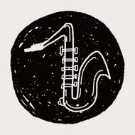 Saxophone doodle N7