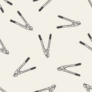 scissor doodle seamless pattern background N2