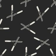 scissor doodle seamless pattern background N4
