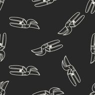 scissor doodle seamless pattern background N6