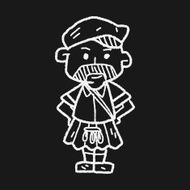 scotland man doodle N4