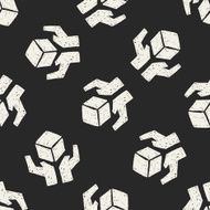 shipping box doodle seamless pattern background N4