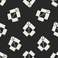 shipping box doodle seamless pattern background N5