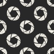 Shutter doodle seamless pattern background N2