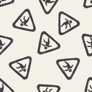slip doodle seamless pattern background