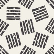 sound control doodle seamless pattern background