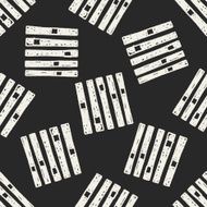 sound control doodle seamless pattern background N4