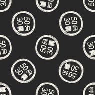 speed limit doodle seamless pattern background N4