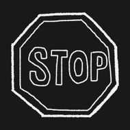 stop sign doodle N18