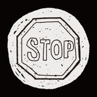 stop sign doodle N21