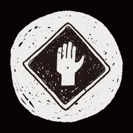 stop sign doodle N22