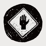 stop sign doodle N26