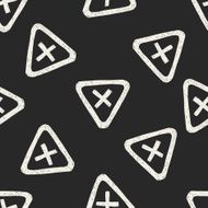 stop sign doodle seamless pattern background N5