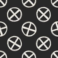 stop sign doodle seamless pattern background N6