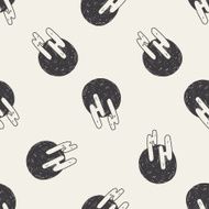 sun doodle seamless pattern background