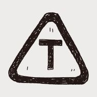 T junction road doodle N3
