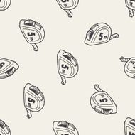 tape doodle seamless pattern background