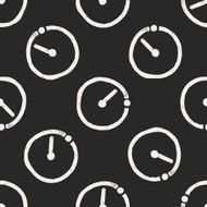 time countdown doodle seamless pattern background N2