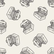 tool box doodle seamless pattern background