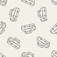 tool box doodle seamless pattern background N2