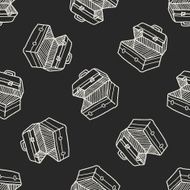 tool box doodle seamless pattern background N3