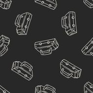 tool box doodle seamless pattern background N4