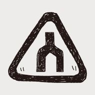 Traffic merges doodle N14