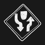 Traffic merges doodle N23