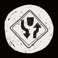 Traffic merges doodle N28