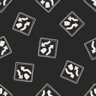 Traffic merges doodle seamless pattern background N11
