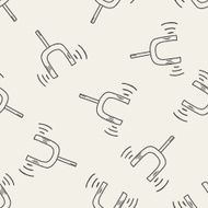 tuning fork doodle seamless pattern background