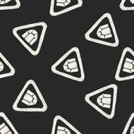 Tunnel doodle seamless pattern background N2