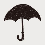 umbrella doodle drawing N14