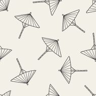 umbrella doodle drawing seamless pattern background N2