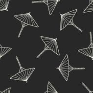 umbrella doodle drawing seamless pattern background N4