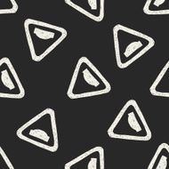 Uneven road doodle seamless pattern background N5
