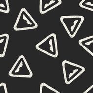 Uneven road doodle seamless pattern background N6