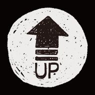 up arrow doodle N5