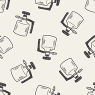 watering can doodle seamless pattern background N2